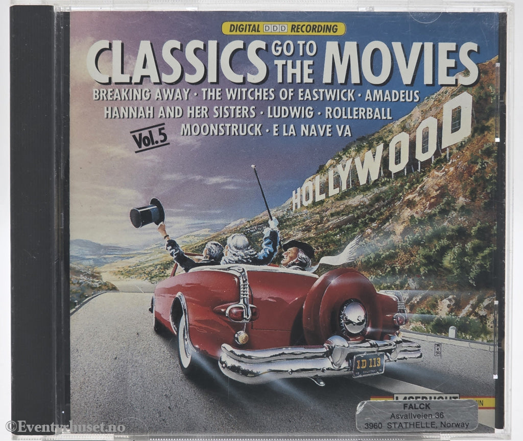 Various Composers. 1995. Classics Go to the Movies Vol. 5. CD.