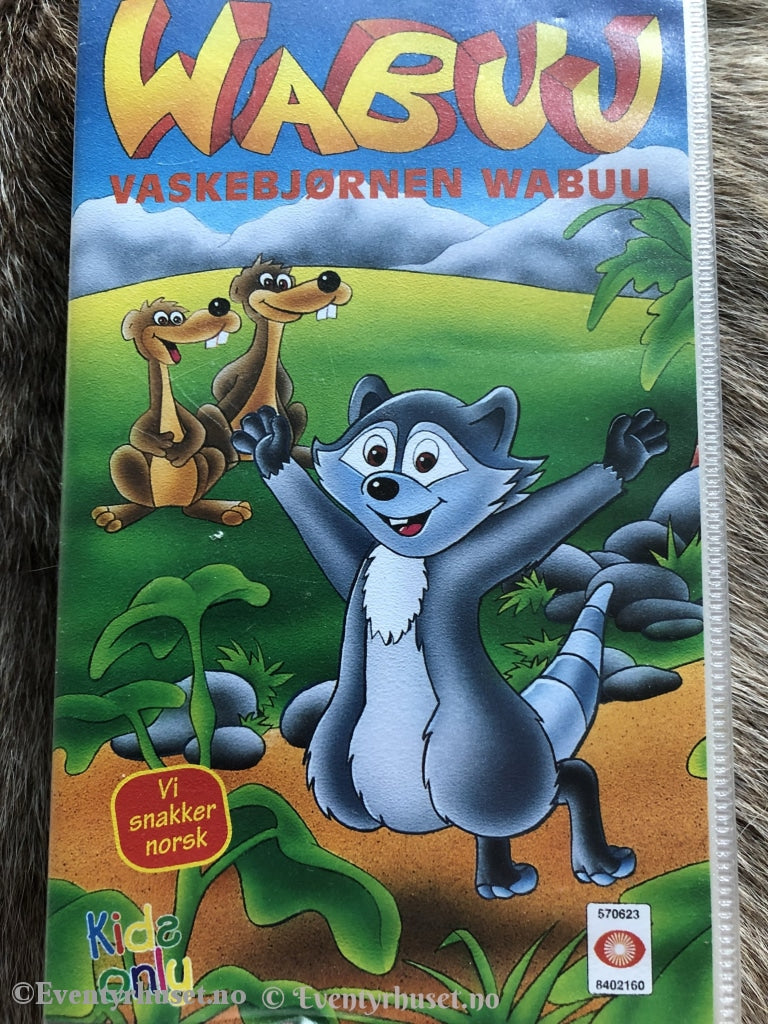 Vaskebjørnen Wabuu. Vhs. Vhs