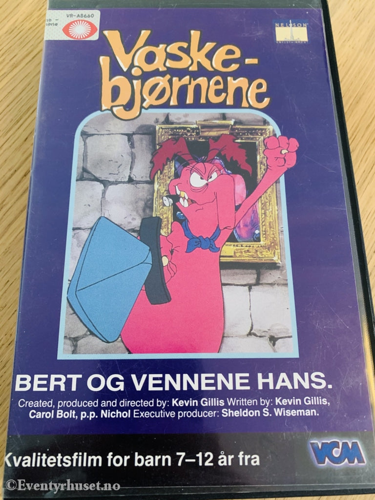 Vaskebjørnene - Bert Og Vennene Hans. 1985. Vhs Big Box.