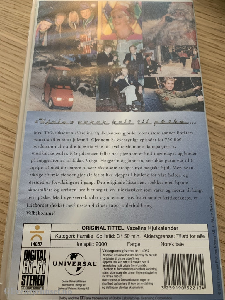 Vazelina Hjulkalender. 2000. Vhs. Vhs