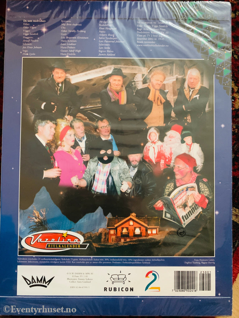 Vazelina Hjulkalender 2002. Ny i plast! Julekalender