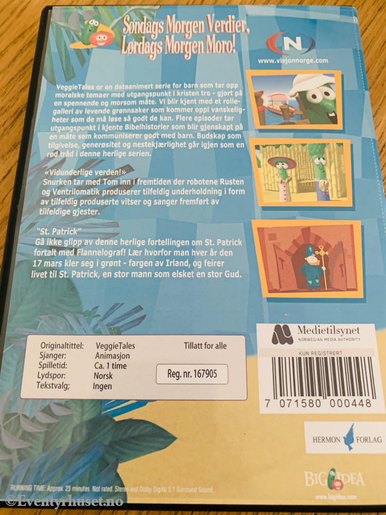 VeggieTales: Vidunderlige verden & St. Patrick (2003). DVD.