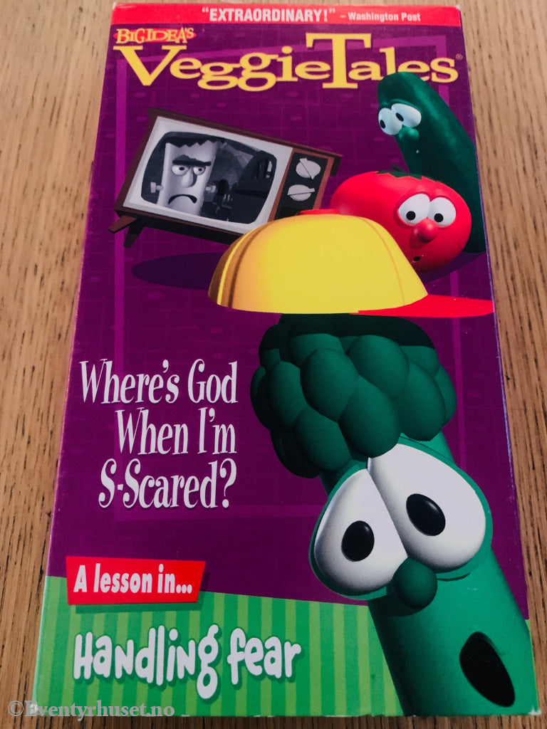 VeggieTales: Where’s God When I’m S‑Scared? 1993 VHS.