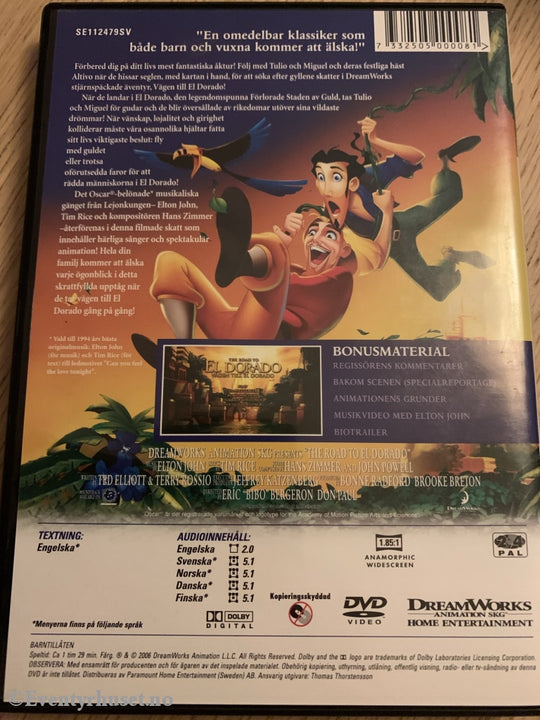 Veien Til Eldorado. 2006. Dvd. Dvd