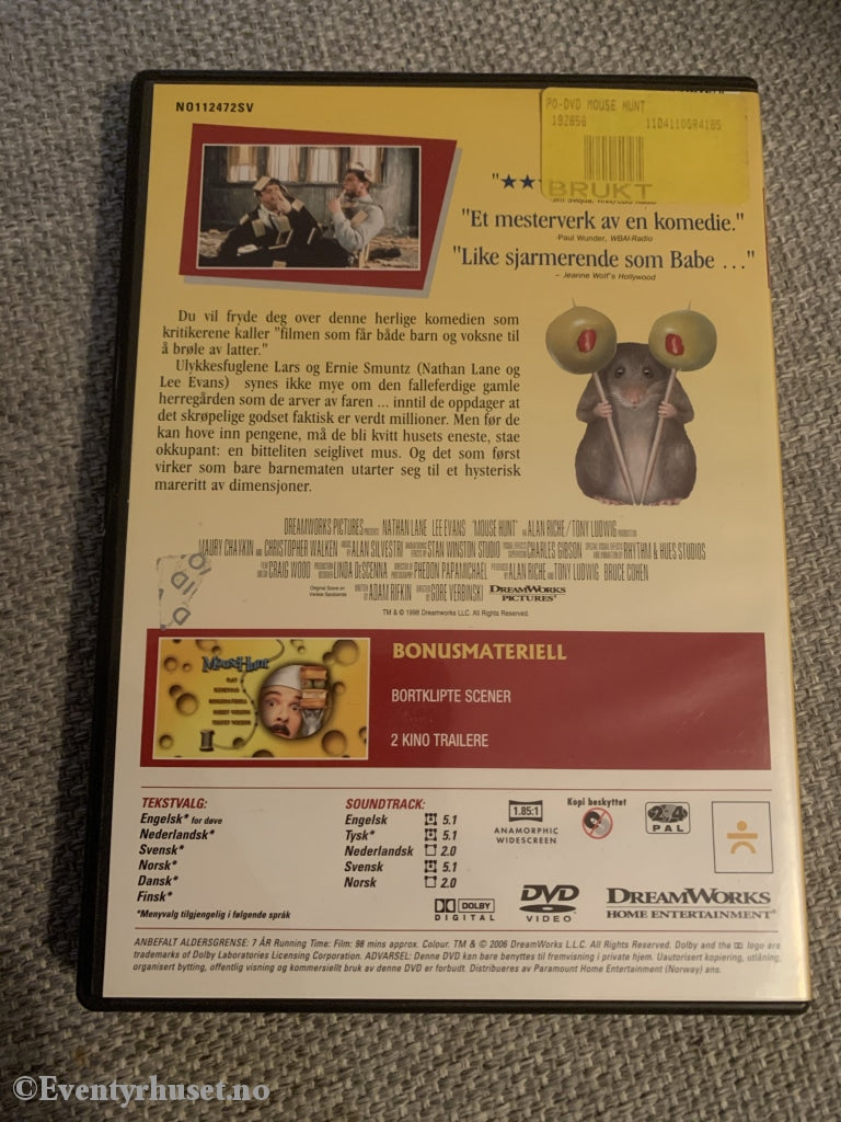 Vekk Ikke Musen Som Sover. 2006. Dvd. Dvd