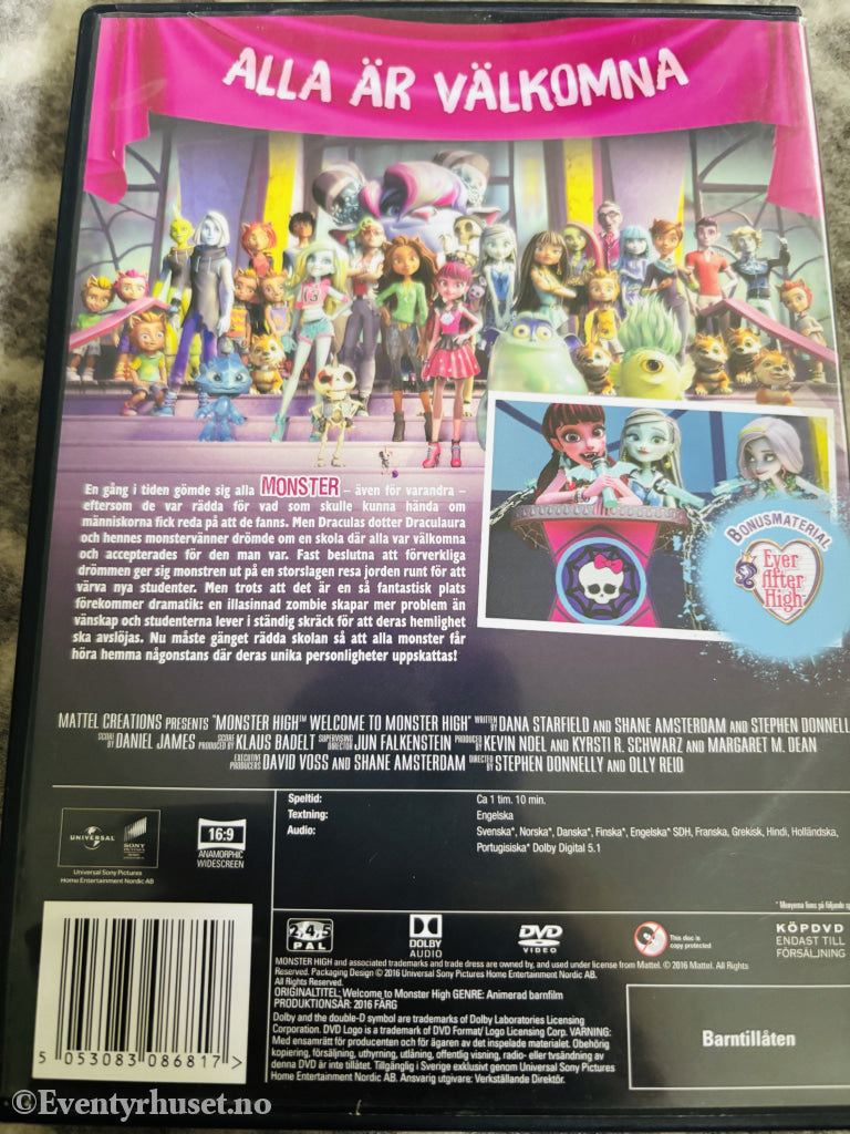 Velkommen til Monster High - Leketøysbutikken. DVD.