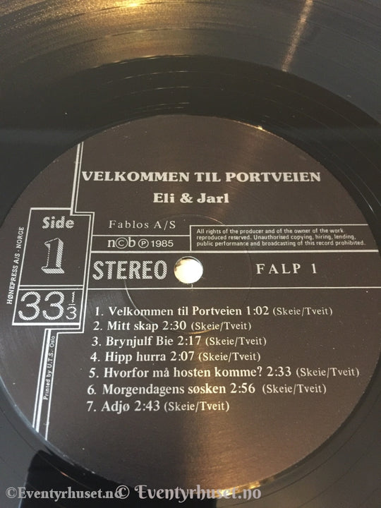 Velkommen Til Portveien. Eli & Jarl. 1985. Lp. Lp Plate