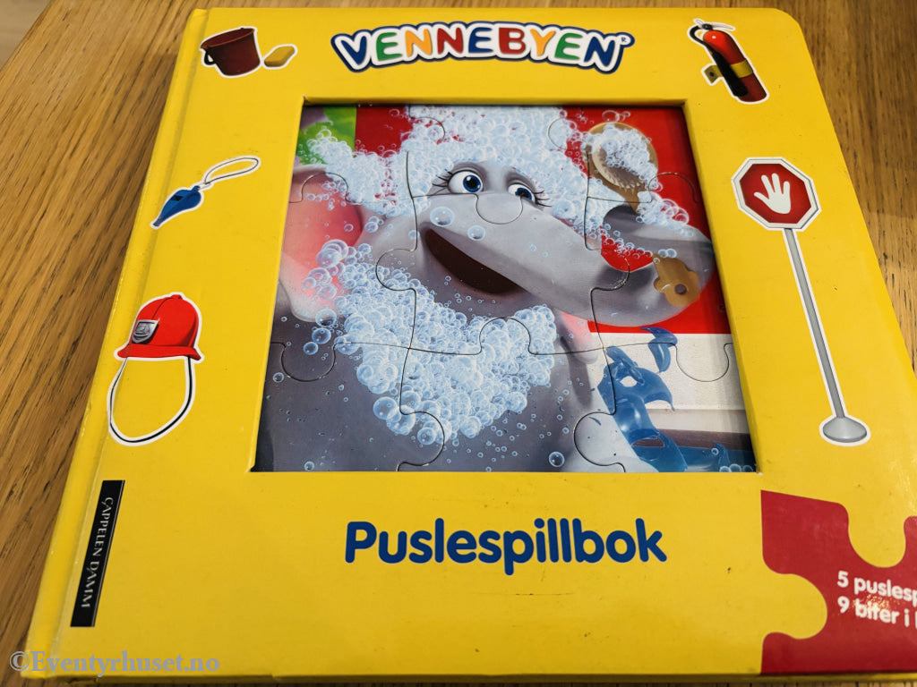 Vennebyen. Puslespillbok. Bok.