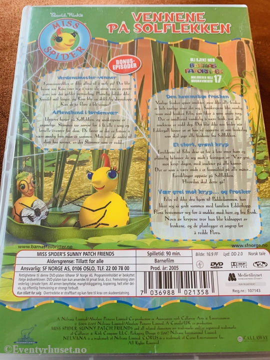 Vennene På Solflekken. Frosken Felix Besøk. 2005. Dvd. Dvd