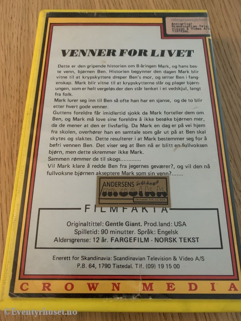 Venner For Livet. Vhs Big Box.