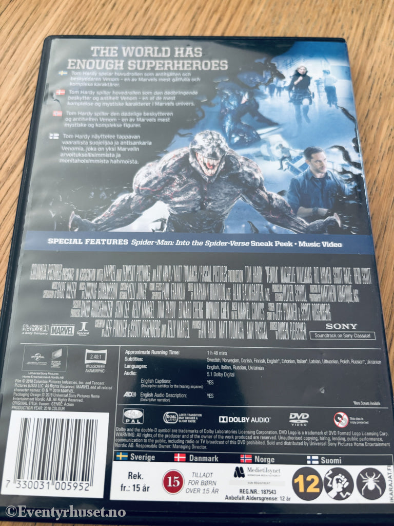 Venom. DVD.