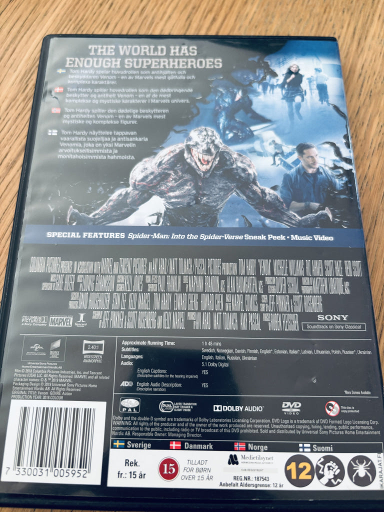 Venom. DVD.