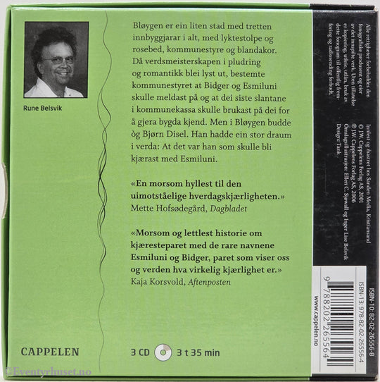 Verdas mest forelska par – Rune Belsvik . Lydbok på CD.