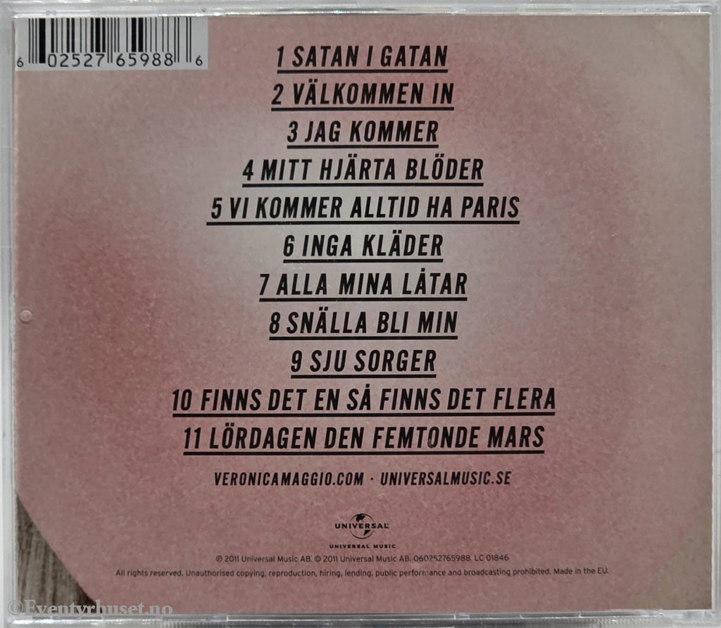 Veronica Maggio. 2011. Satan i Gatan . CD.