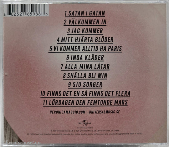 Veronica Maggio. 2011. Satan i Gatan . CD.