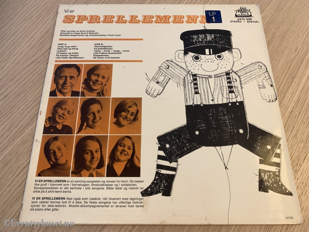 Vi Er Sprellemenn. Karin Anehus. 1970. Lp. Lp Plate