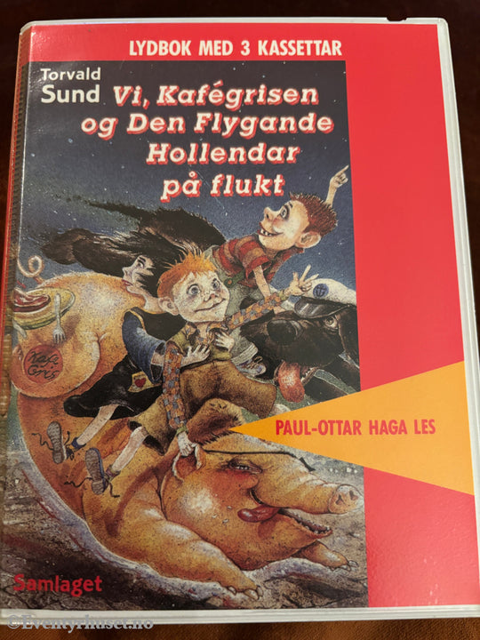 Vi, Kafegrisen og Den Flygande Hollendar på flukt. Lydbok på kassett.