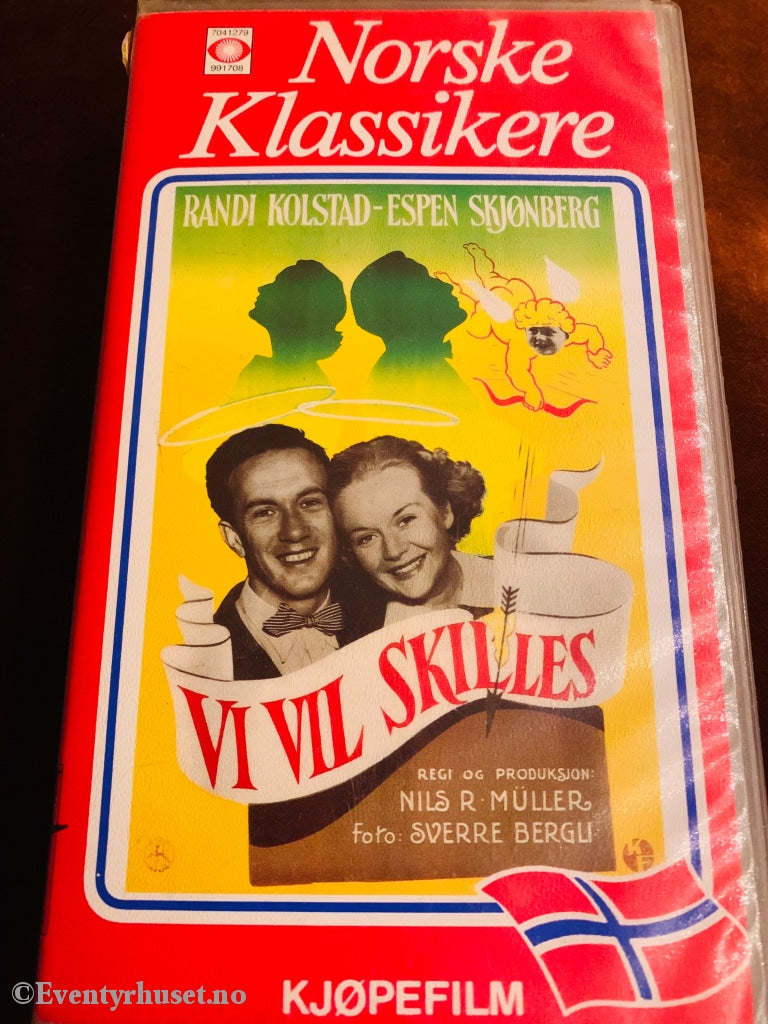 Vi Vil Skilles (Norske Klassikere). 1952. Vhs. Vhs