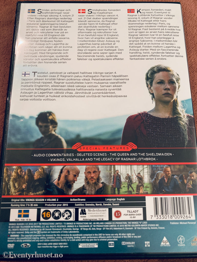 Vikings Season 4 Volume 2. DVD samleboks.