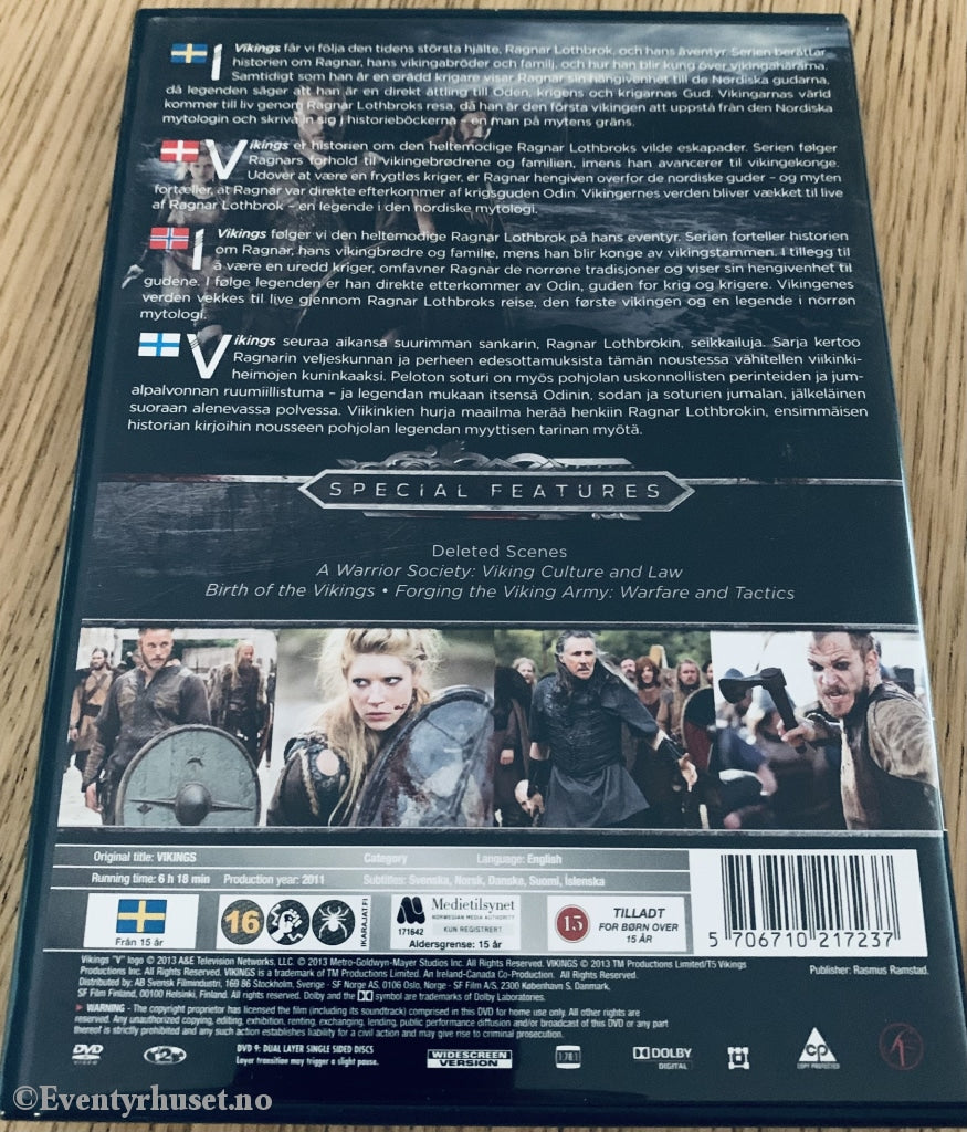 Vikings Sesong 1. Dvd Samleboks.
