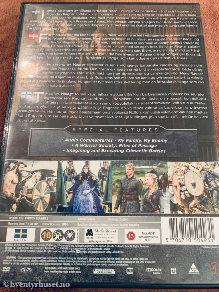 Vikings The Complete Second Season. DVD samleboks.