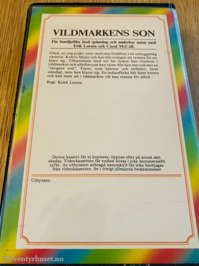 Vildmarkens Son. VHS Big Box. VHS Big Box