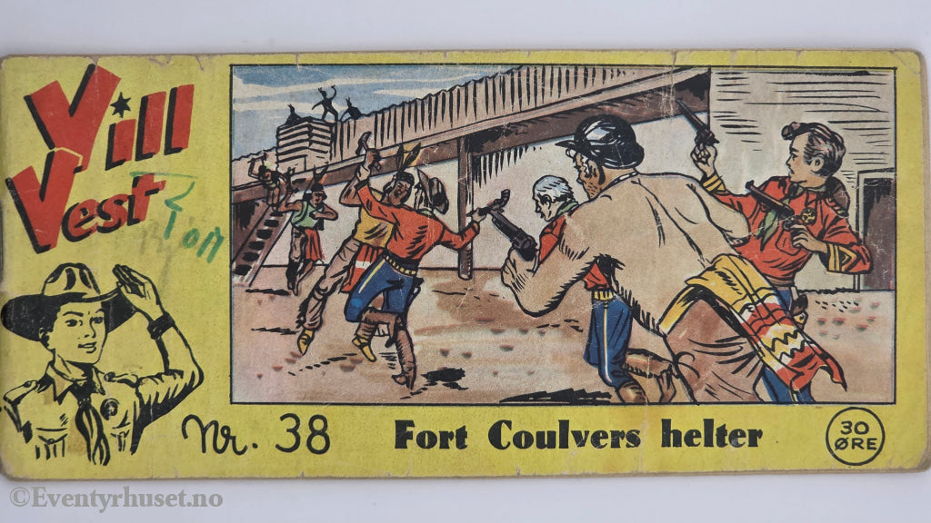 Vill Vest. 1954. Nr. 38 – Fort Coulvers helter. Hefte.