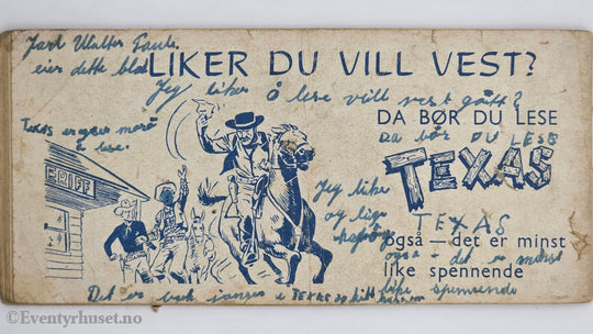 Vill Vest. 1954. Pelstyvene. Hefte.