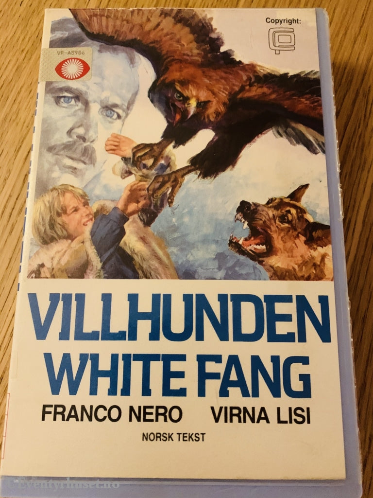 Villhunden White Fang. 1974. Vhs Big Box.