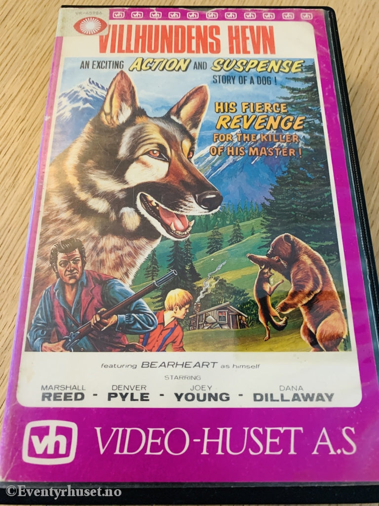 Villhundens Hevn (Legend Of The Northwest). 1978. Vhs Big Box.