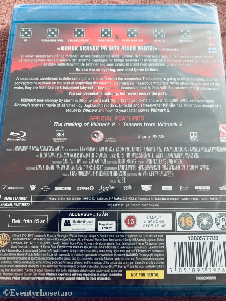 Villmark 2. Blu-ray. Ny i plast!