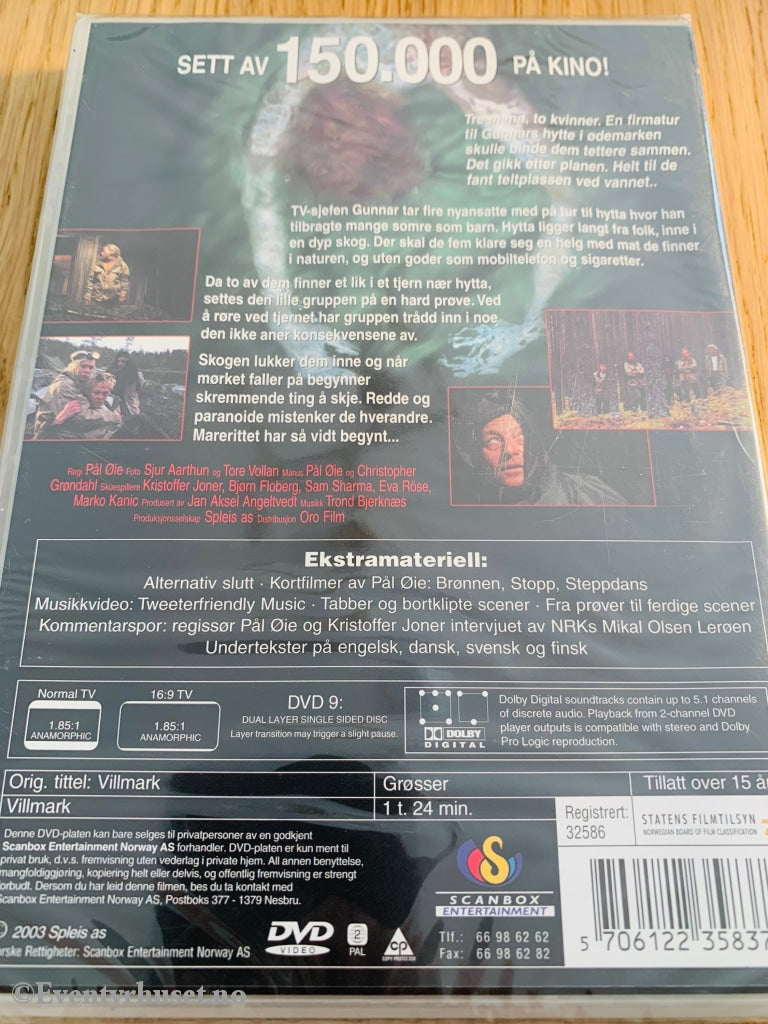 Villmark. 2003. Dvd. Ny I Plast! Dvd