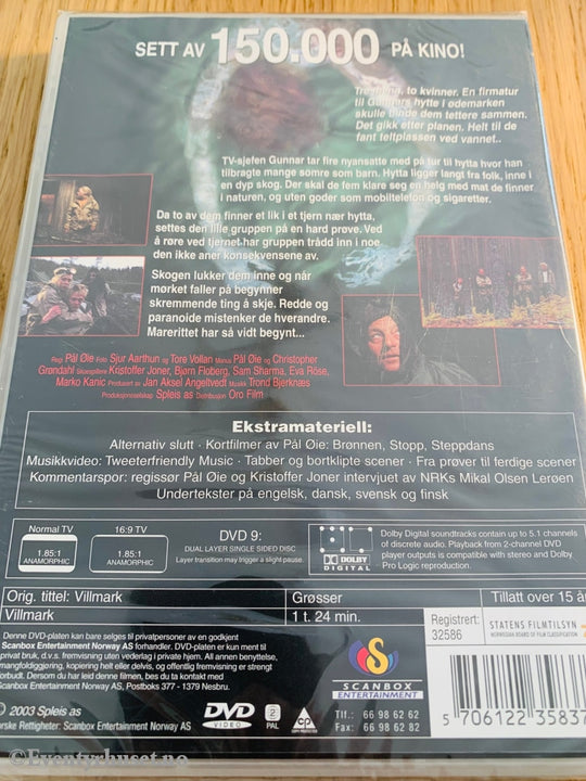 Villmark. 2003. Dvd. Ny I Plast! Dvd