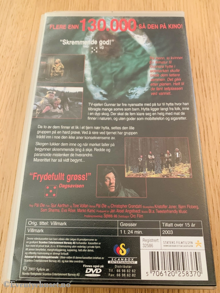 Villmark. 2003. Vhs. Vhs