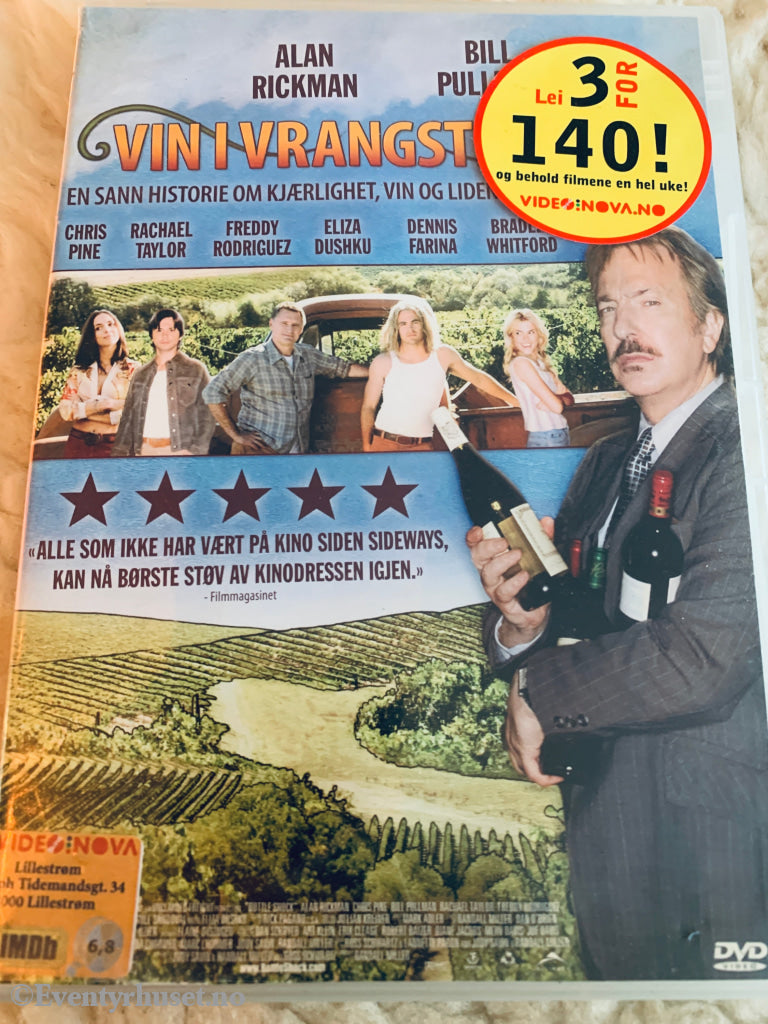 Vin i vrangstrupen. 2008. DVD leiefilm.