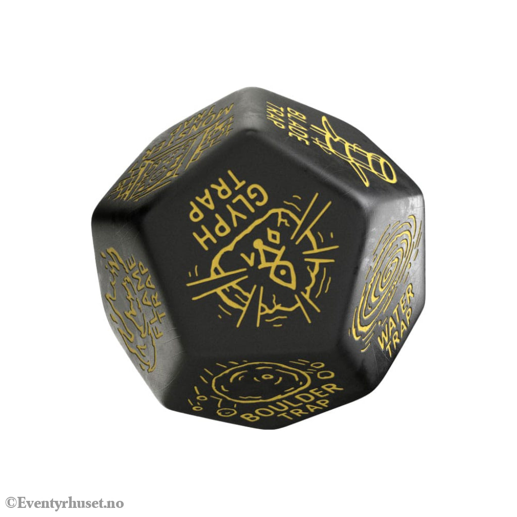 Viridian Jumbo Dice Trap Generator Die D12 Black Games