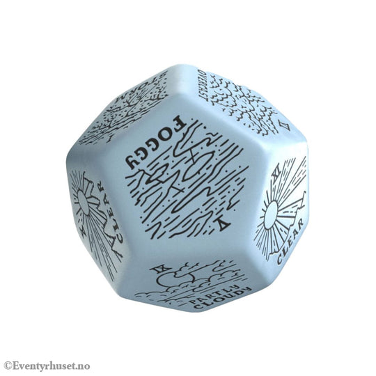 Viridian Jumbo Dice Weather Generator Die D12 Blue Games