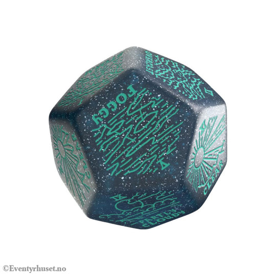 Viridian Jumbo Dice Weather Generator Die D12 Turquise Games