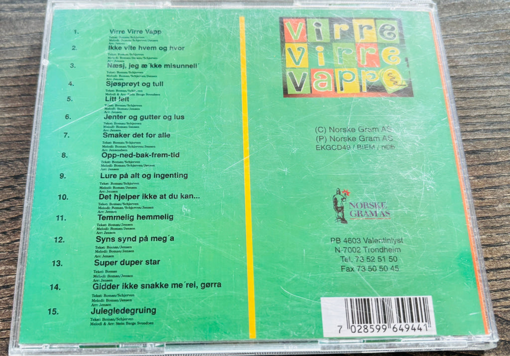 Virre virre vapp. Lydbok på CD.