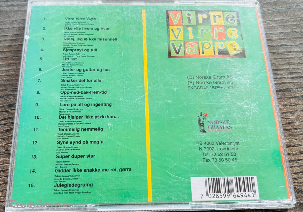 Virre virre vapp. Lydbok på CD.