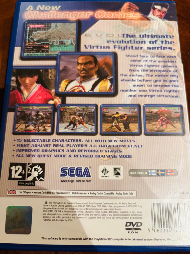 Virtua Fighter 4 Evolution. PS2.