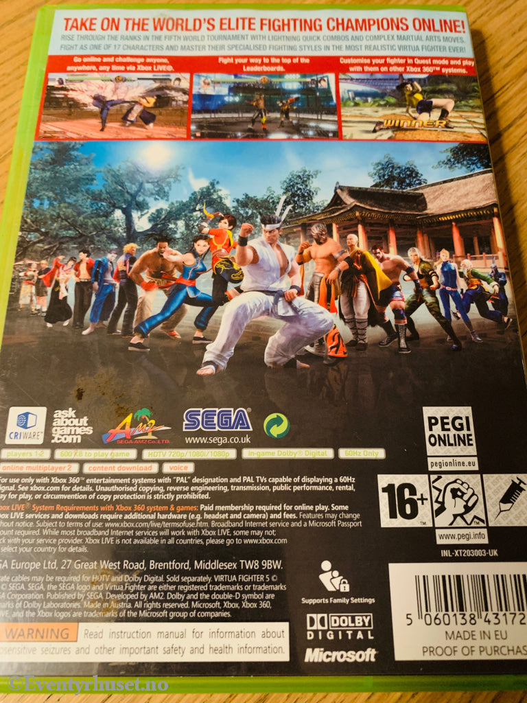 Virtua Fighter 5. Xbox 360. 360