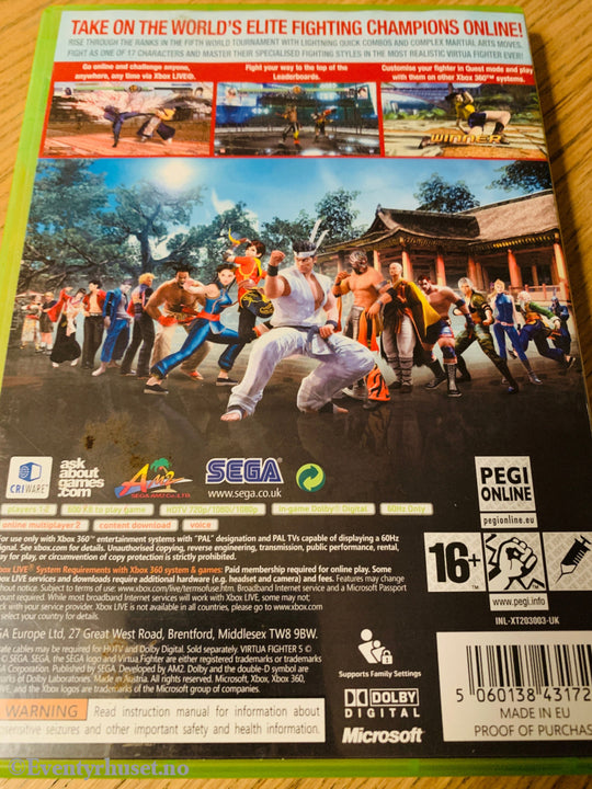 Virtua Fighter 5. Xbox 360. 360