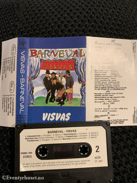 Visvas - Barneval. 1987. Kassett. Kassett (Mc)