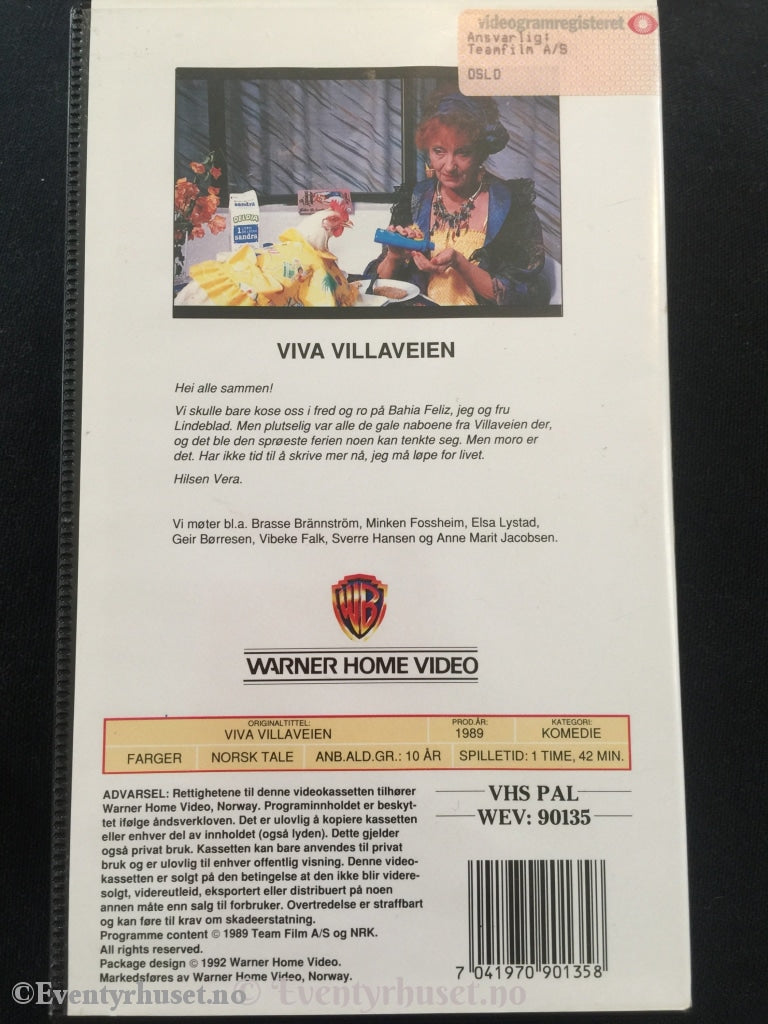 Viva Villaveien. 1989. Vhs. Vhs