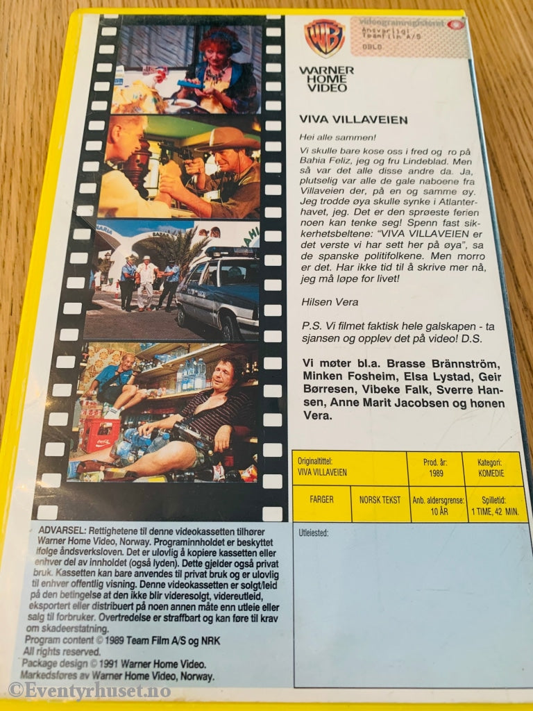 Viva Villaveien! 1989. Vhs Big Box.