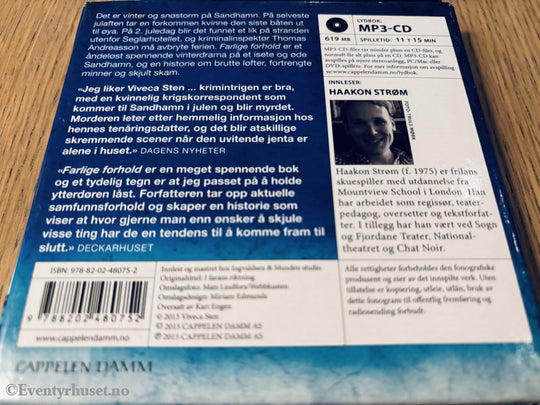 Viveca Sten – Farlige forhold. Lydbok på CD.
