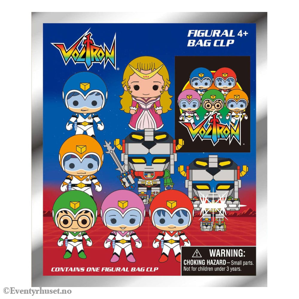 Voltron 3D PVC Bag Clips 40th Anniversary Display (24) Fashion & Accessories
