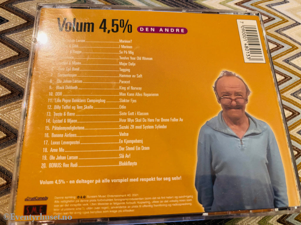 Volum 4,5% Den andre. CD.