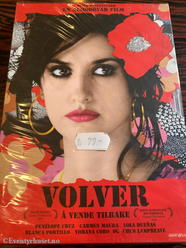 Volver. 2006. Dvd Slipcase. Ny I Plast!